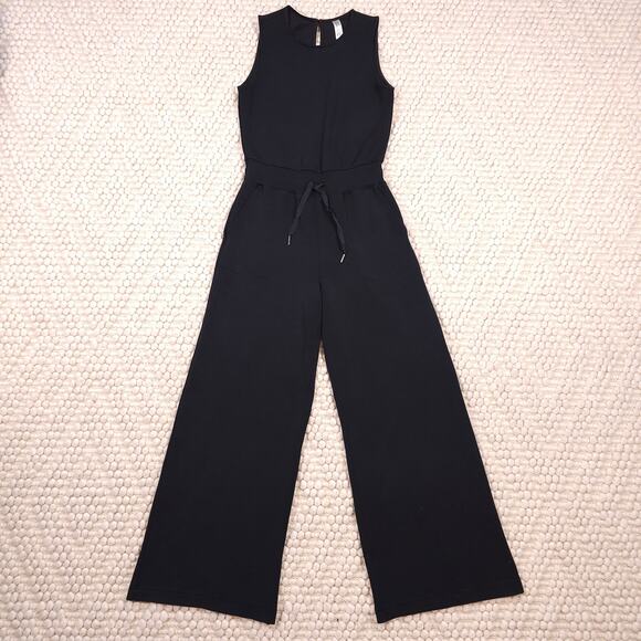 SPANX AirEssentials Sleeveless Jumpsuit Black Sz Small - Picture 5 of 9